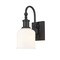 Z-Lite Bryant 1 Light Wall Sconce, Matte Black & Matte Opal 733-1S-MB - alternate 2